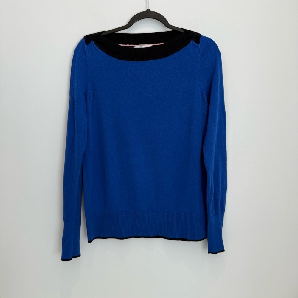 Boden Royal Blue & Black Trim  Wool / Cotton Small